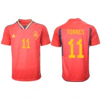 Spanien Ferran Torres #11 Fußballbekleidung Heimtrikot WM 2022 Kurzarm